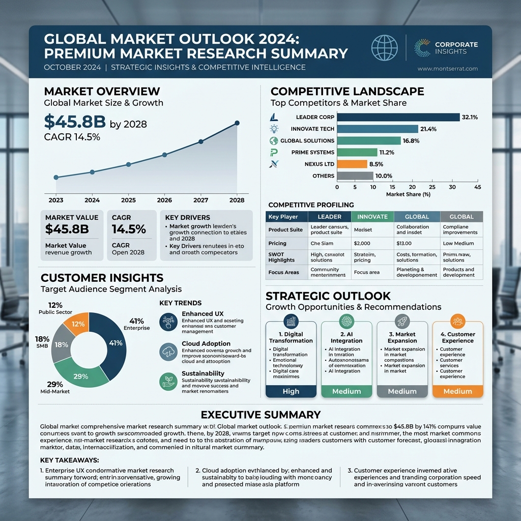 I will create a structured market research summary