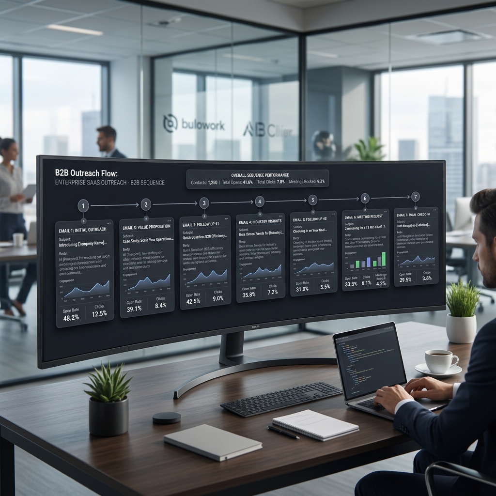 I will write a B2B email sequence for your offer